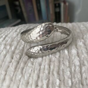 Bypass Hammered Bracelet